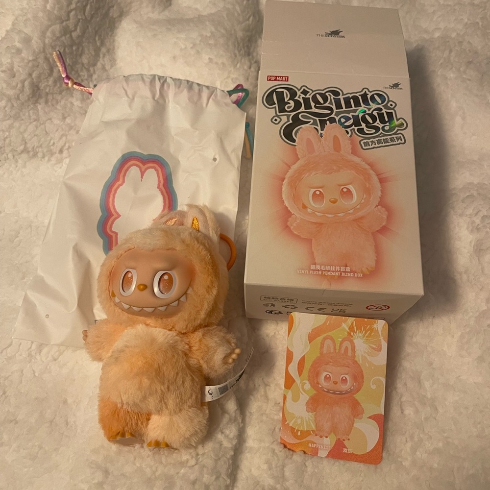 POPMART Labubu big into energy Happiness Figure